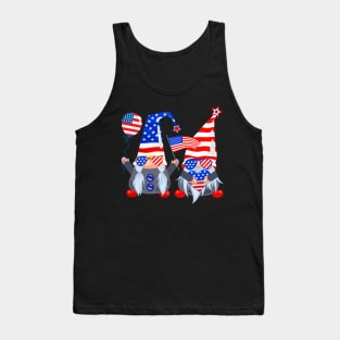 Funny 4th of july gnome Tank Top